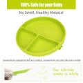 Yuming Factory Silicone Mini Mat - Super Suction Placemat Bowl with 2 Spoons for Self Feeding